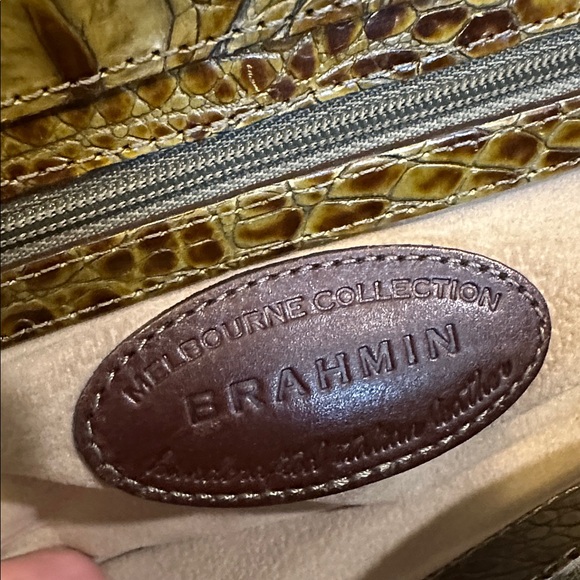 Brahmin Python Alligator Crocodile Genuine Leather Reptile Bag GUC WITH KEY - Picture 6 of 9